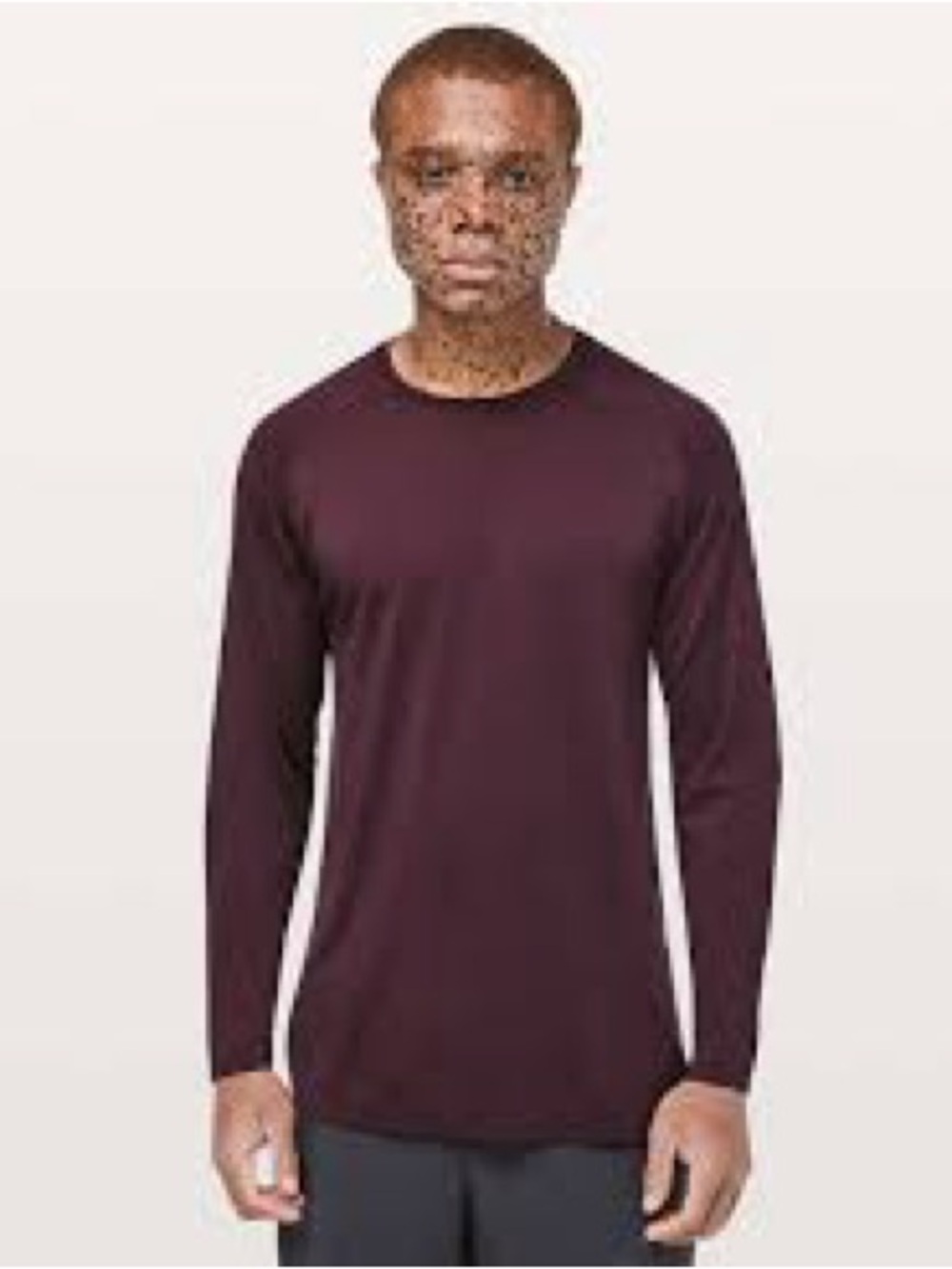lululemon athletica Men's Long-Sleeve Crew — Deep Plum
